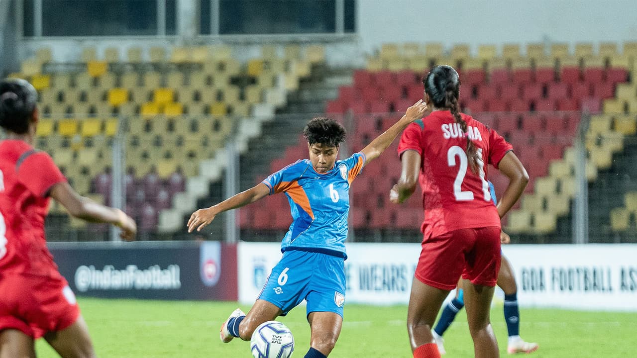 Sangita Basfore in action (Photo: AIFF Media) Sangita Basfore in action (Photo: AIFF Media)