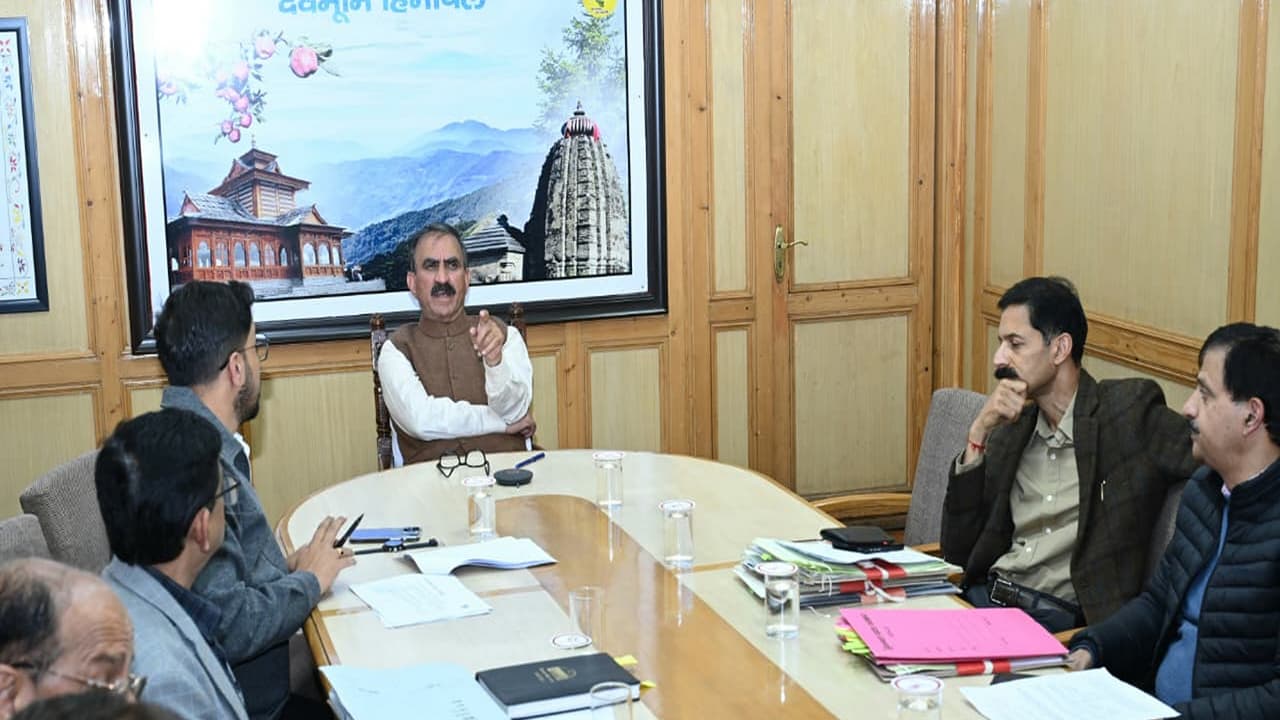 CM Sukhu reviews tourism projects and airport expansion plans in Shimla (Photo/Himachal CMO)