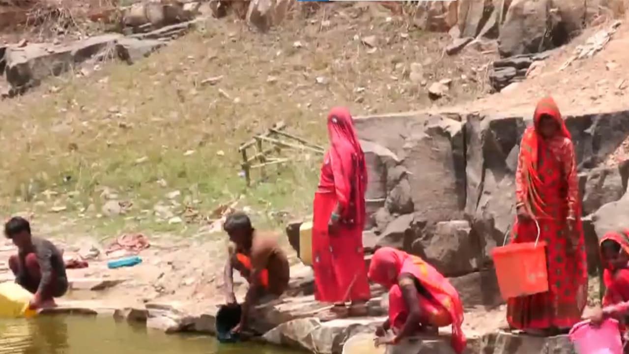 People continue to battle water scarcity problems in Shankargarh (Photo/ANI) People continue to battle water scarcity problems in Shankargarh (Photo/ANI)