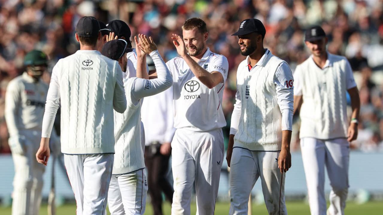 England players celebrating (Photo: X/@ICC) England players celebrating (Photo: X/@ICC)