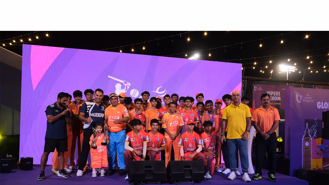 GEMS Modern Academy (Boys) after winning ILT20 Schools Cup 2025 (Image: ILT20 media) GEMS Modern Academy (Boys) after winning ILT20 Schools Cup 2025 (Image: ILT20 media)