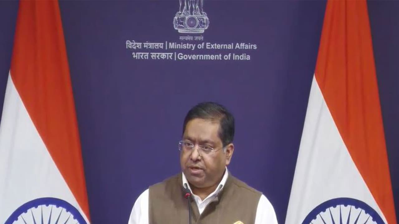 MEA Spokesperson Randhir Jaiswal (Photo/YouTube@Ministry of External Affairs, India) MEA Spokesperson Randhir Jaiswal (Photo/YouTube@Ministry of External Affairs, India)