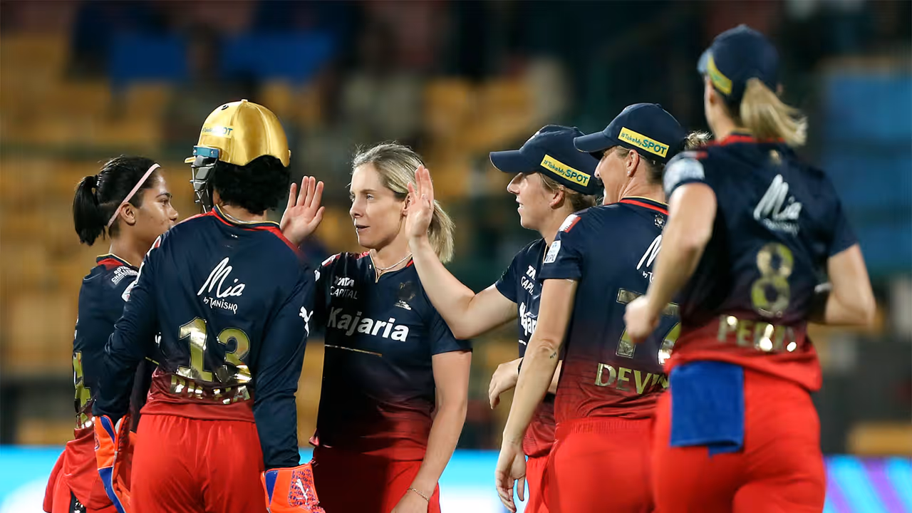 RCB team during a WPL match. (Photo: ANI) RCB team during a WPL match. (Photo: ANI)