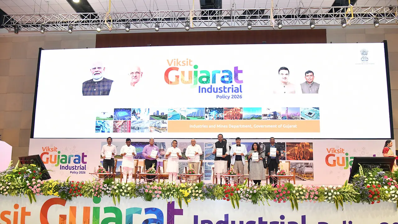 Gujarat Indsutrial Policy 2026 announced (Photo/CMO) Gujarat Indsutrial Policy 2026 announced (Photo/CMO)