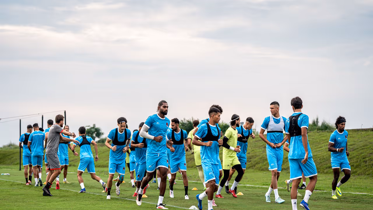 Punjab FC during training session (Image: Punjab FC media) Punjab FC during training session (Image: Punjab FC media)