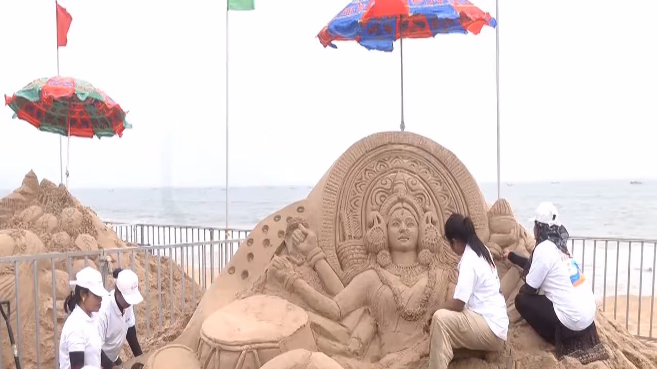 15th edition of the International Sand Art Festival (Image source/ANI) 15th edition of the International Sand Art Festival (Image source/ANI)