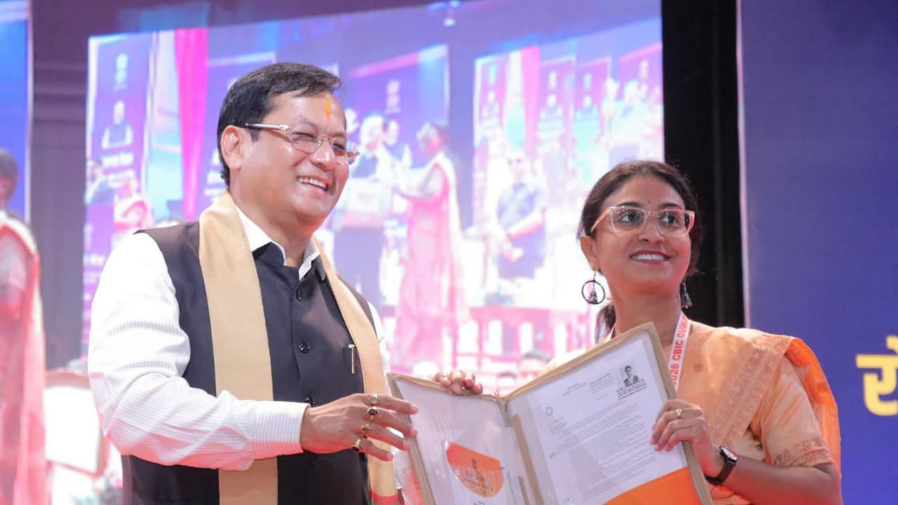 Union minister Sarbananda Sonowal handed over appointed letter (Phoyo/X/ @sarbanandsonwal) Union minister Sarbananda Sonowal handed over appointed letter (Phoyo/X/ @sarbanandsonwal)
