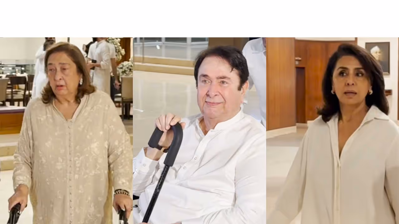 Rima Jain, Neetu Kapoor, Randhir Kapoor (Image source: ANI) Rima Jain, Neetu Kapoor, Randhir Kapoor (Image source: ANI)