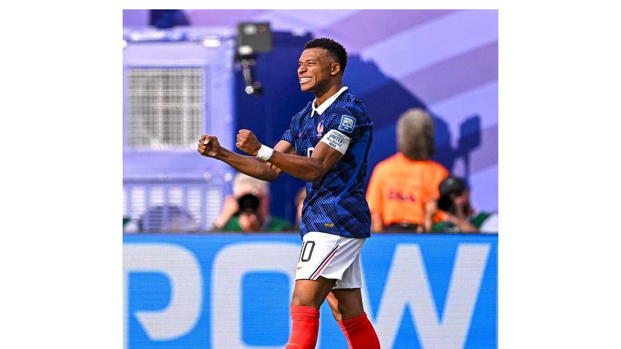 Kylian Mbappe celebrating (Photo: X/@equipedefrance) Kylian Mbappe celebrating (Photo: X/@equipedefrance)
