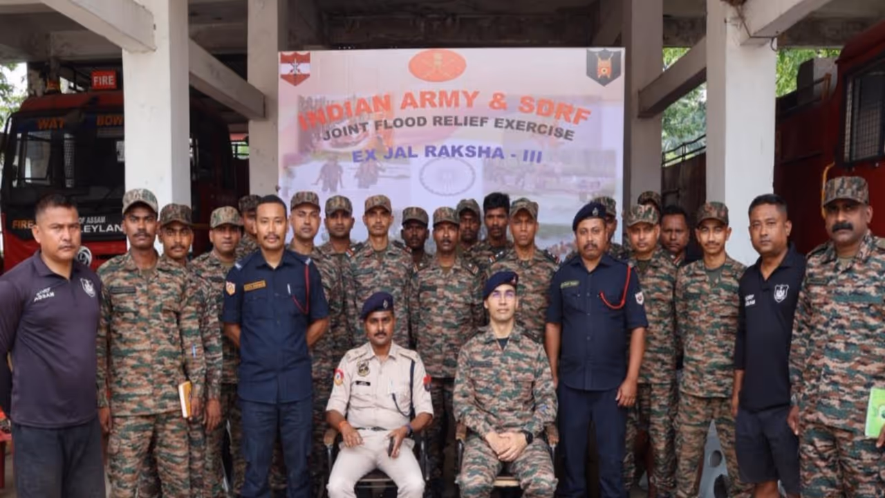 Indian Army and SDRF flood relief exercise (Photo/Defence) Indian Army and SDRF flood relief exercise (Photo/Defence)