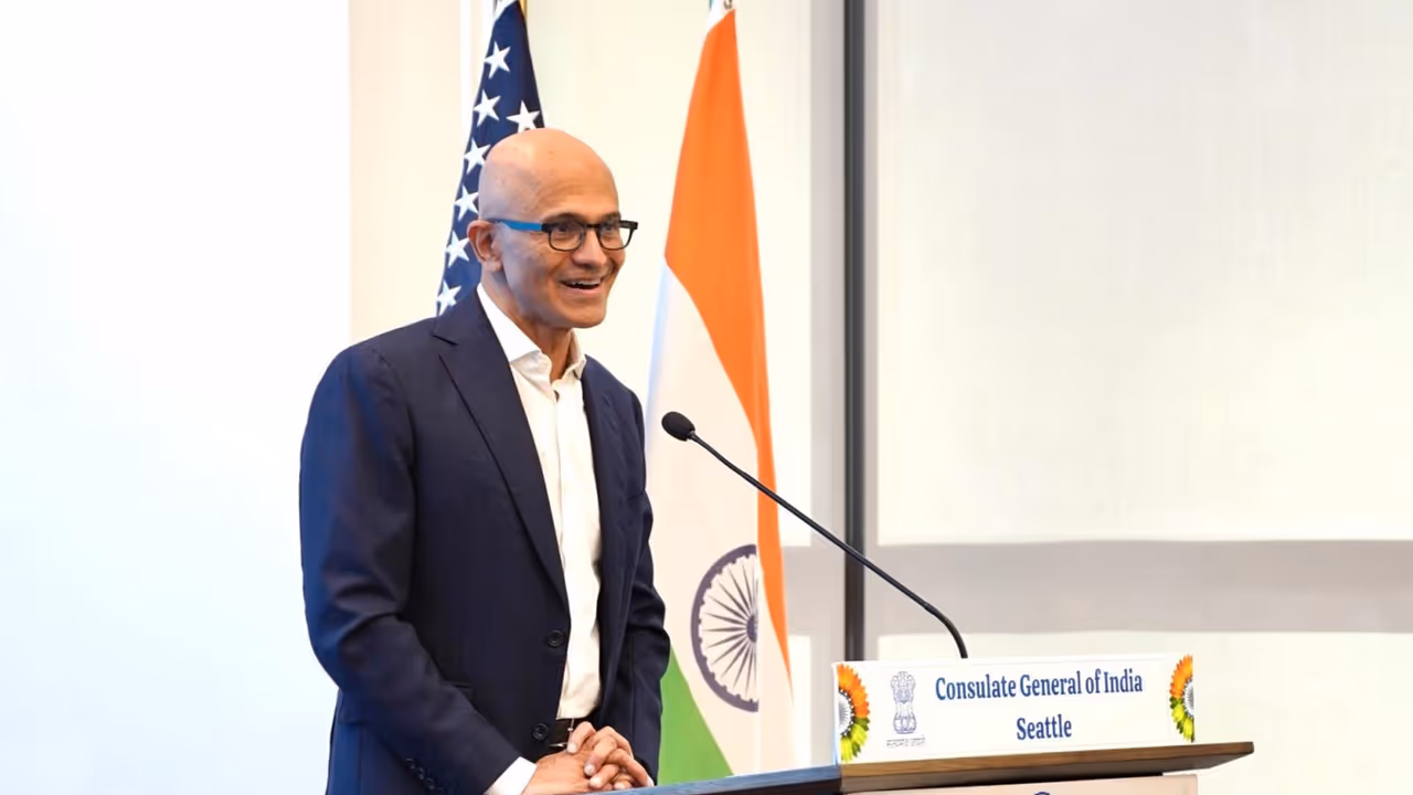 Microsoft CEO Satya Nadella (Photo/X/@IndiainSeattle) Microsoft CEO Satya Nadella (Photo/X/@IndiainSeattle)