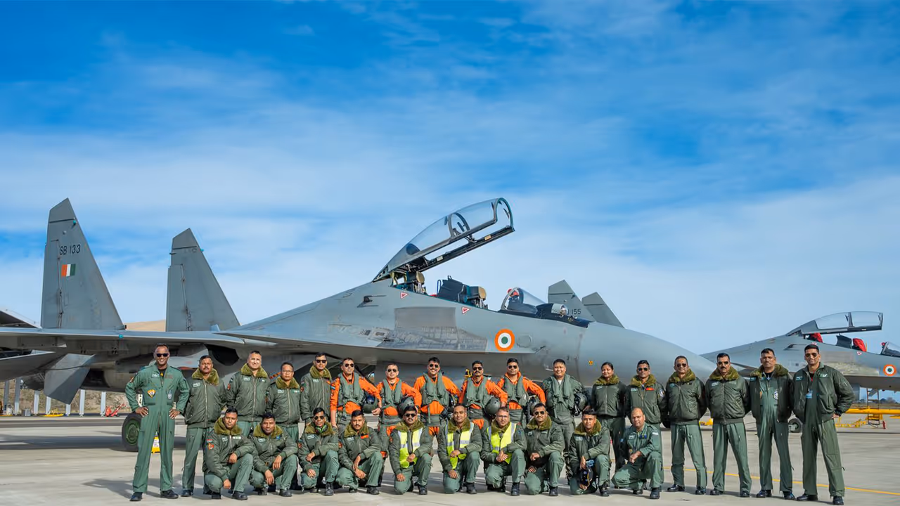 Indian Air Force participates in 8th edition of bilateral air exercise with French Air and Space Force (Photo/ Ministry of Defence) Indian Air Force participates in 8th edition of bilateral air exercise with French Air and Space Force (Photo/ Ministry of Defence)