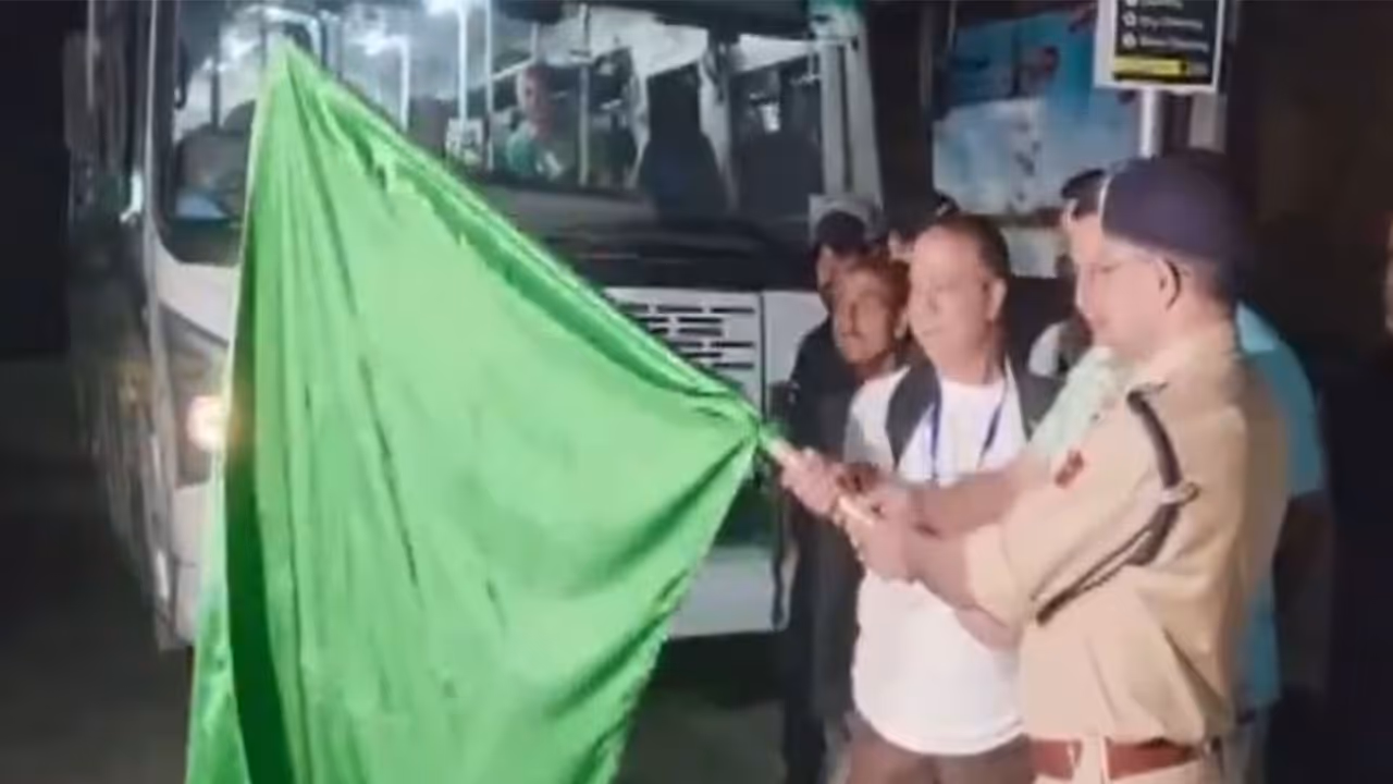 The annual Chota Amarnath Yatra was officially flagged off from Kaloosa in Bandipora district amid tight security. (Photo/ ANI) The annual Chota Amarnath Yatra was officially flagged off from Kaloosa in Bandipora district amid tight security. (Photo/ ANI)