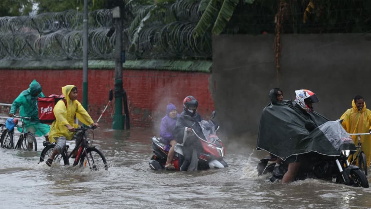 Waterlogging in Kathmandu, Nepal (Photo/ANI) Waterlogging in Kathmandu, Nepal (Photo/ANI)