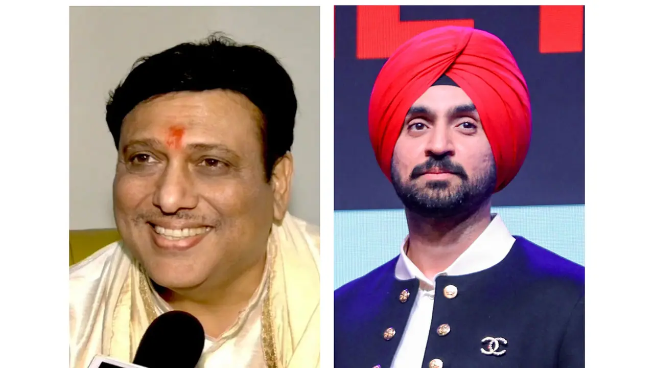 Actors Govinda and Diljit Dosanjh (Image source: ANI) Actors Govinda and Diljit Dosanjh (Image source: ANI)
