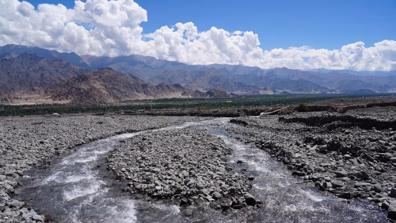 Ladakh channels 90 million litres of glacier water daily to irrigate 1,000 acres (Photo/LGLadakh) Ladakh channels 90 million litres of glacier water daily to irrigate 1,000 acres (Photo/LGLadakh)