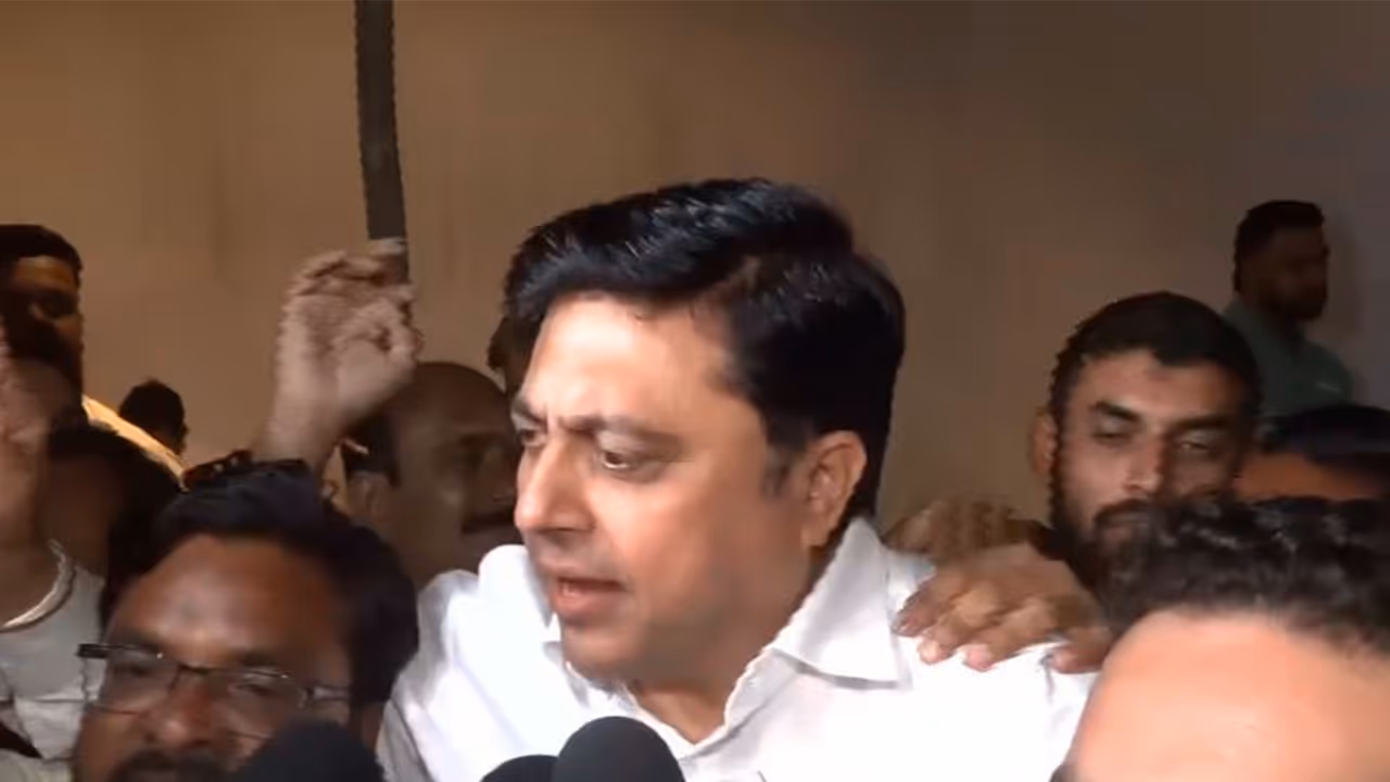 Congress candidate Abhijit Wanjari (Photo/ANI) Congress candidate Abhijit Wanjari (Photo/ANI)