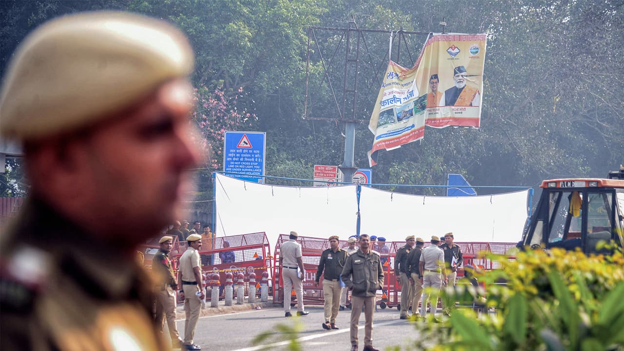 Security tightens near Red Fort (Photo/ANI)