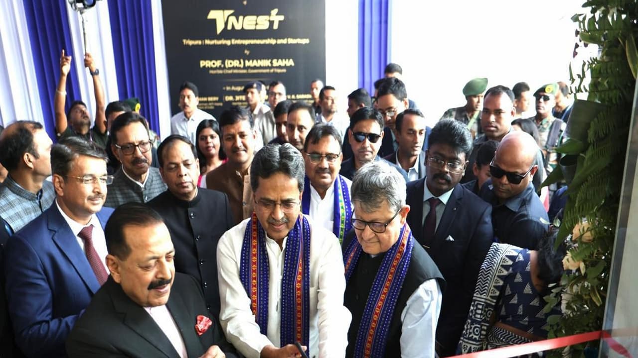 CM Manik Saha inaugurates state Innovation Mission in Tripura (Photo/TripuraCMO) CM Manik Saha inaugurates state Innovation Mission in Tripura (Photo/TripuraCMO)