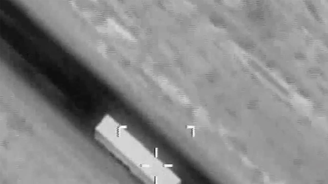 Drone Image of an Iranian asset prior to being bombed (Photo/@IAFsite) Drone Image of an Iranian asset prior to being bombed (Photo/@IAFsite)