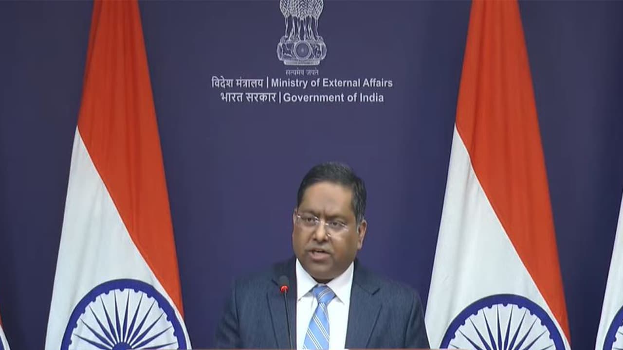MEA Spokesperson Randhir Jaiswal (Photo/MEAYoutube)
