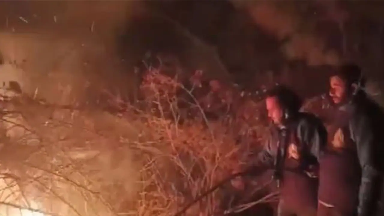 Forest fire breaks out Rajwar, Forest fire breaks out Rajwar,