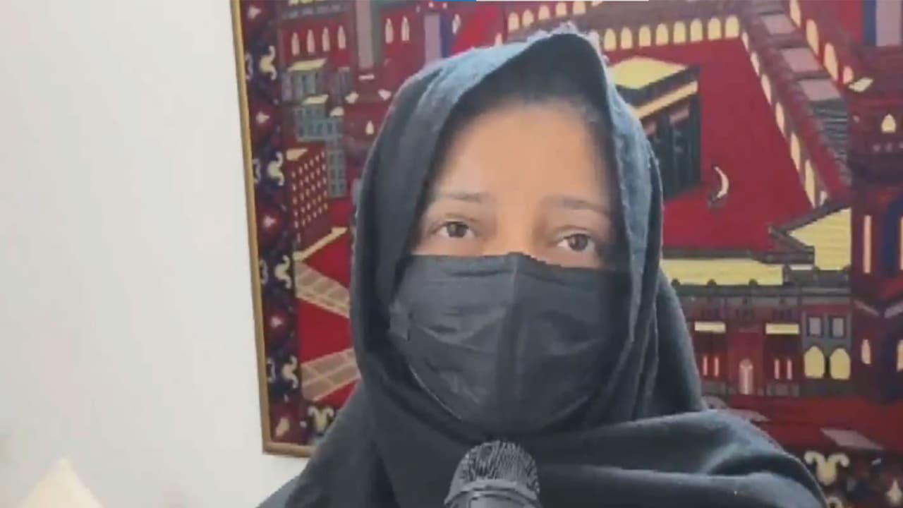 Wife of Shifa Ur Rehman, an accused in the 2020 Delhi Riots larger conspiracy case (Photo/ANI) Wife of Shifa Ur Rehman, an accused in the 2020 Delhi Riots larger conspiracy case (Photo/ANI)