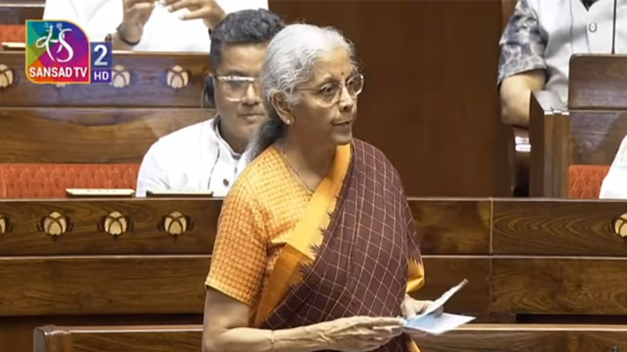 Union Finance Minister Nirmala Sitharaman (Photo/Rajya Sabha TV) Union Finance Minister Nirmala Sitharaman (Photo/Rajya Sabha TV)