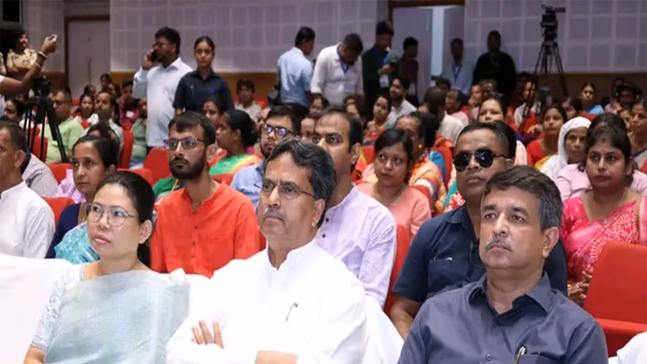 CM Manik Saha attends PM Modi's Mann Ki Baat Programme (Photo/ANI) CM Manik Saha attends PM Modi's Mann Ki Baat Programme (Photo/ANI)