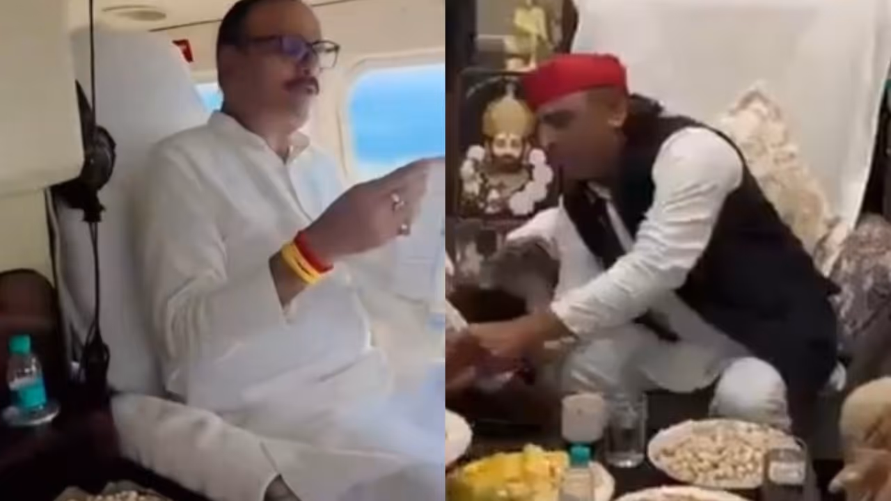 UP Deputy CM Brajesh Pathak (L) and Samajwadi Party chief Akhilesh Yadav (R)(Photo/X/ @brajeshpathakup, @yadavakhilesh) UP Deputy CM Brajesh Pathak (L) and Samajwadi Party chief Akhilesh Yadav (R)(Photo/X/ @brajeshpathakup, @yadavakhilesh)