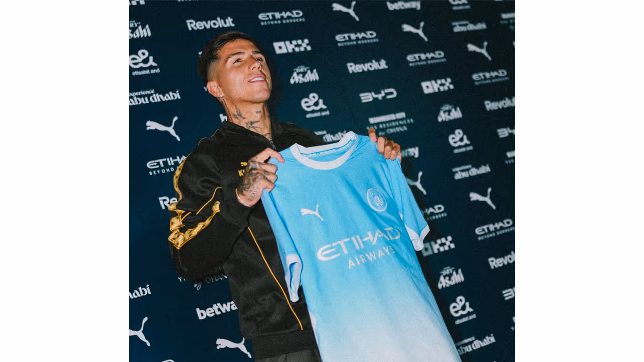 Enzo Fernandez. (Photo: @ManCityES) Enzo Fernandez. (Photo: @ManCityES)
