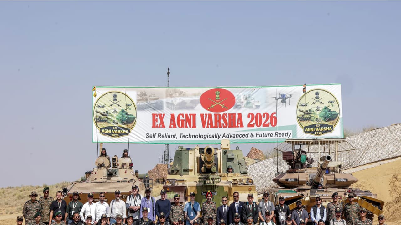 Indian Army conducts Exercise Agni Varsha (Photo/Indian Army) Indian Army conducts Exercise Agni Varsha (Photo/Indian Army)