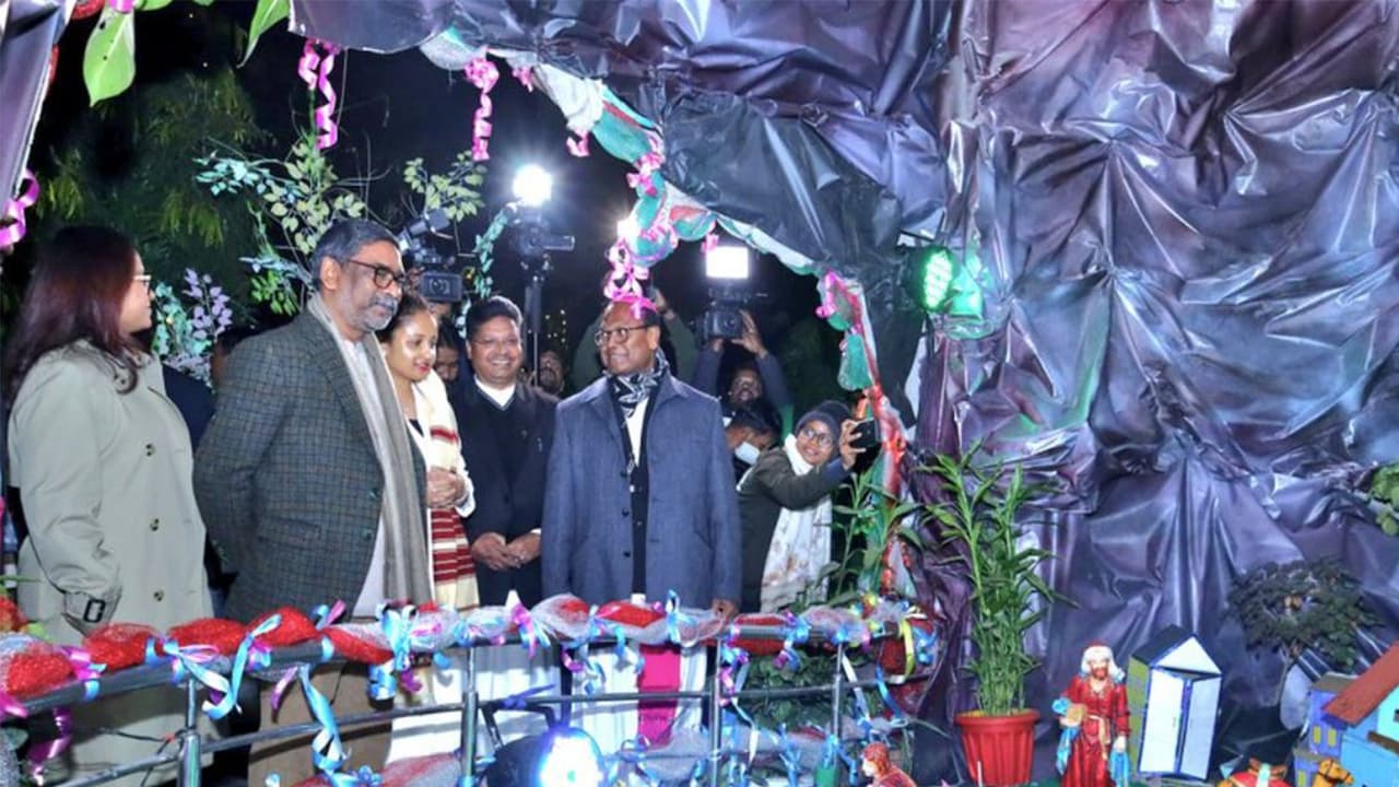 Chief Minister of Jharkhand Hemant Soren at Christmas Celebrations (Photo/ANI) Chief Minister of Jharkhand Hemant Soren at Christmas Celebrations (Photo/ANI)