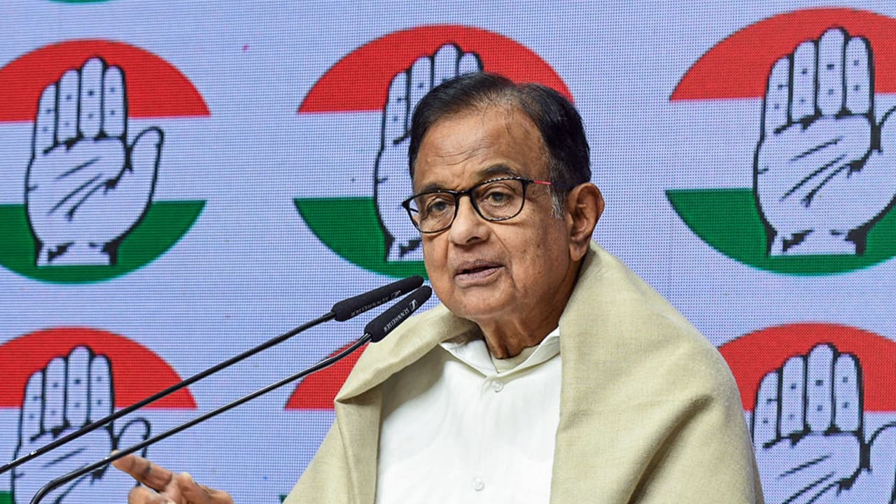 Congress leader P Chidambaram (FilePhoto/ANI) Congress leader P Chidambaram (FilePhoto/ANI)