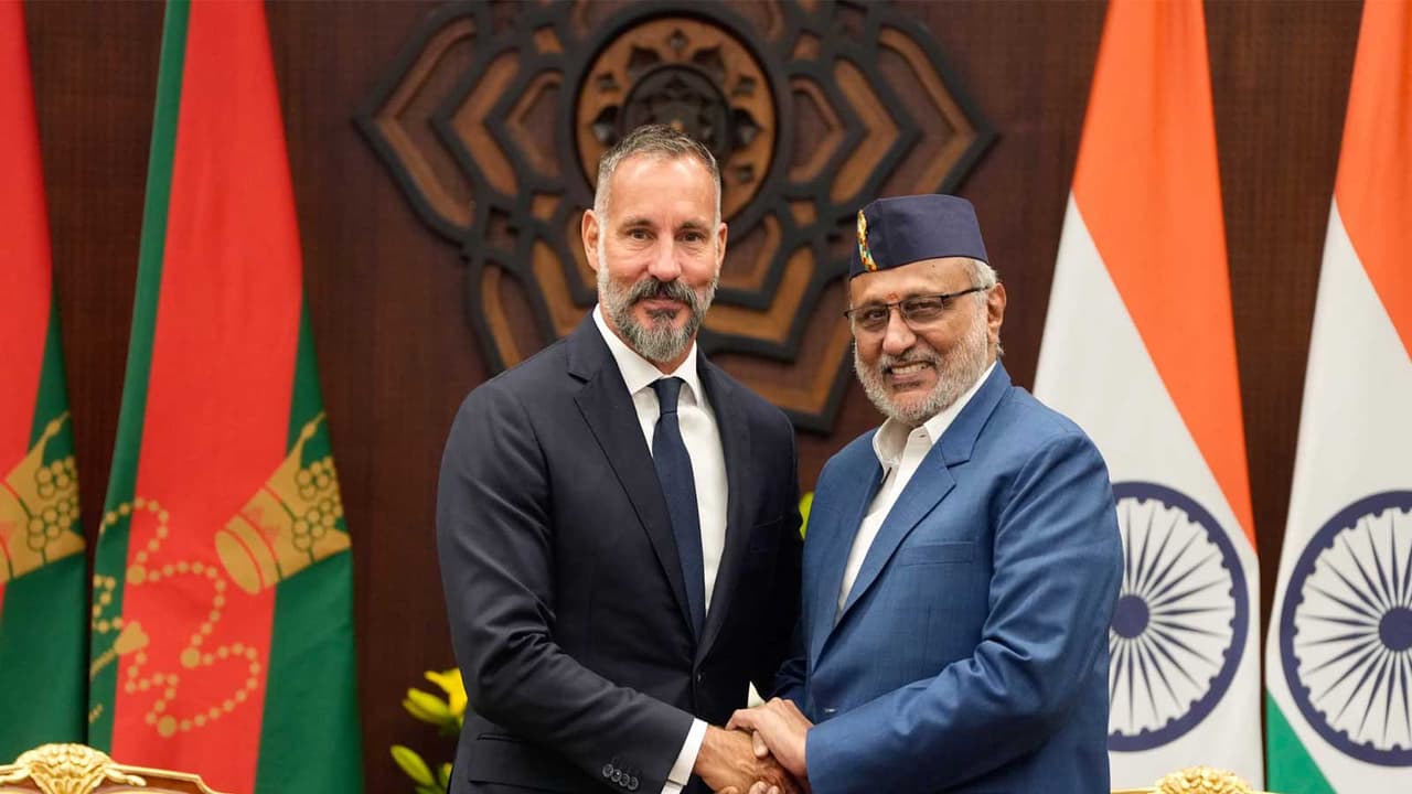 Vice President CP Radhakrishnan and Prince Rahim Aga Khan V (Photo/@VPIndia) Vice President CP Radhakrishnan and Prince Rahim Aga Khan V (Photo/@VPIndia)