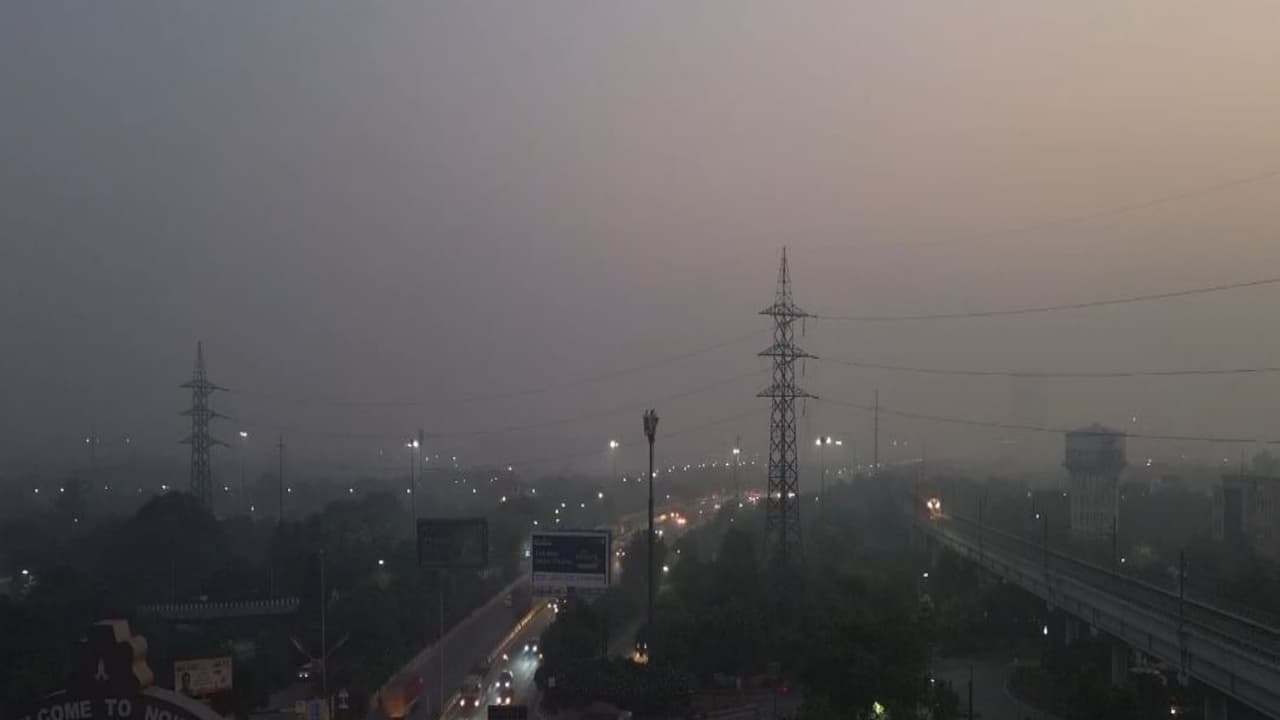 Drone visuals from Noida (Photo/ANI) Drone visuals from Noida (Photo/ANI)