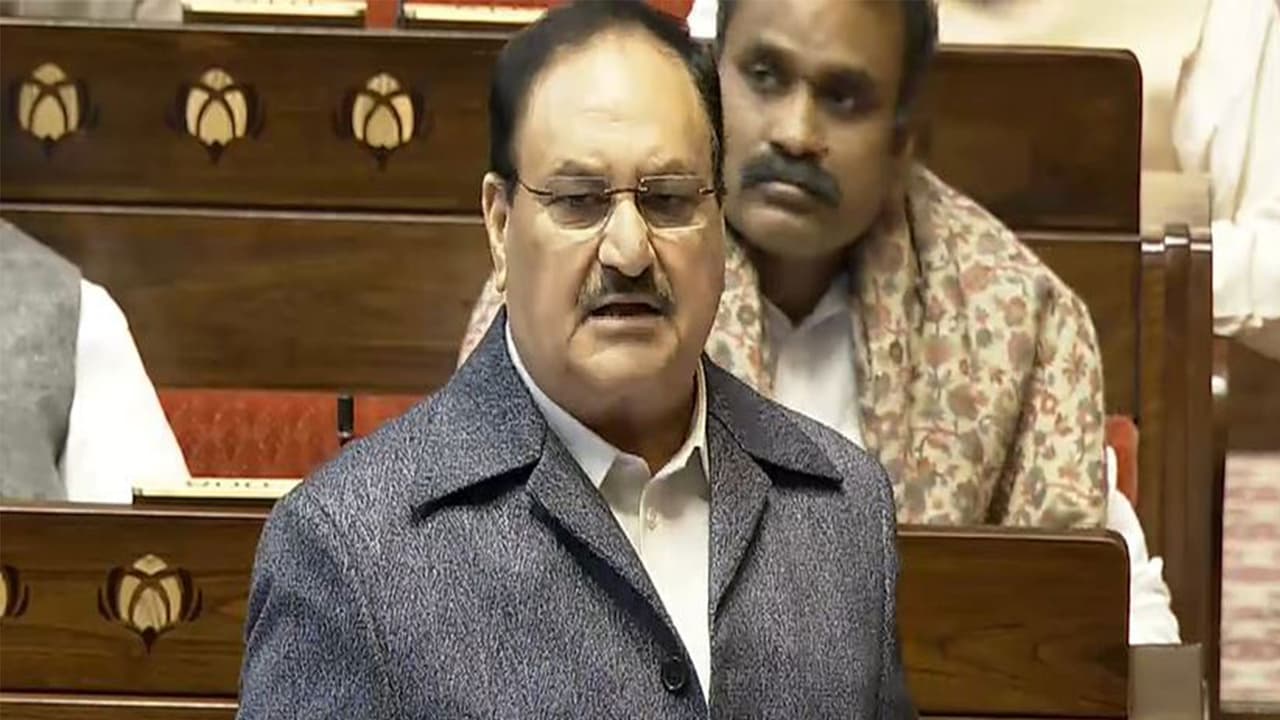 Union Minister JP Nadda (Photo/Sansad TV) Union Minister JP Nadda (Photo/Sansad TV)