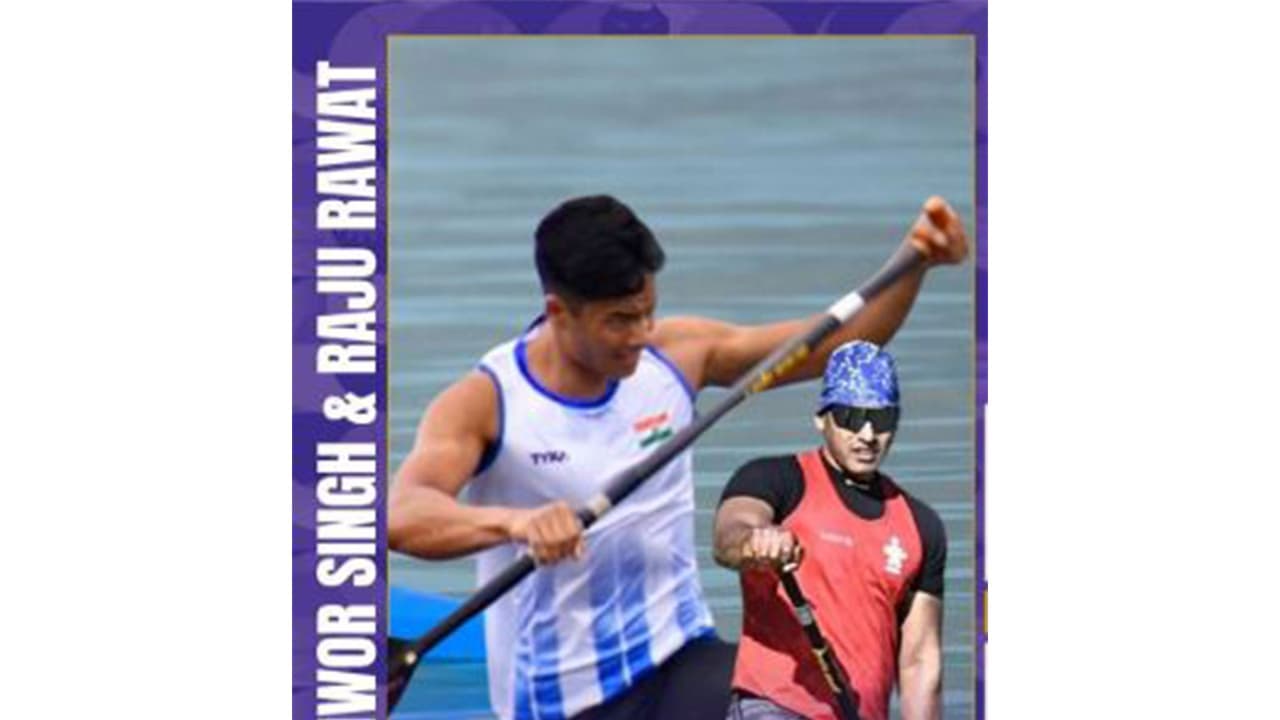 Gyaneshwor Singh and Raju Rajput. (Photo: @SAIMedia X) Gyaneshwor Singh and Raju Rajput. (Photo: @SAIMedia X)