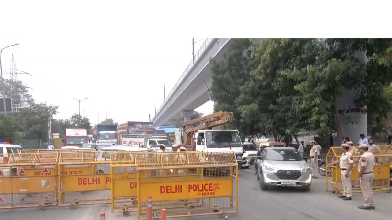 Security tightened in Delhi ahea dof the CJP protest (Photo/ANI) Security tightened in Delhi ahea dof the CJP protest (Photo/ANI)