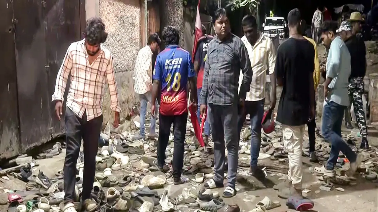 Stampede outside Chinnaswamy Stadium during RCB's IPL victory celebrations (Photo/ANI) Stampede outside Chinnaswamy Stadium during RCB's IPL victory celebrations (Photo/ANI)