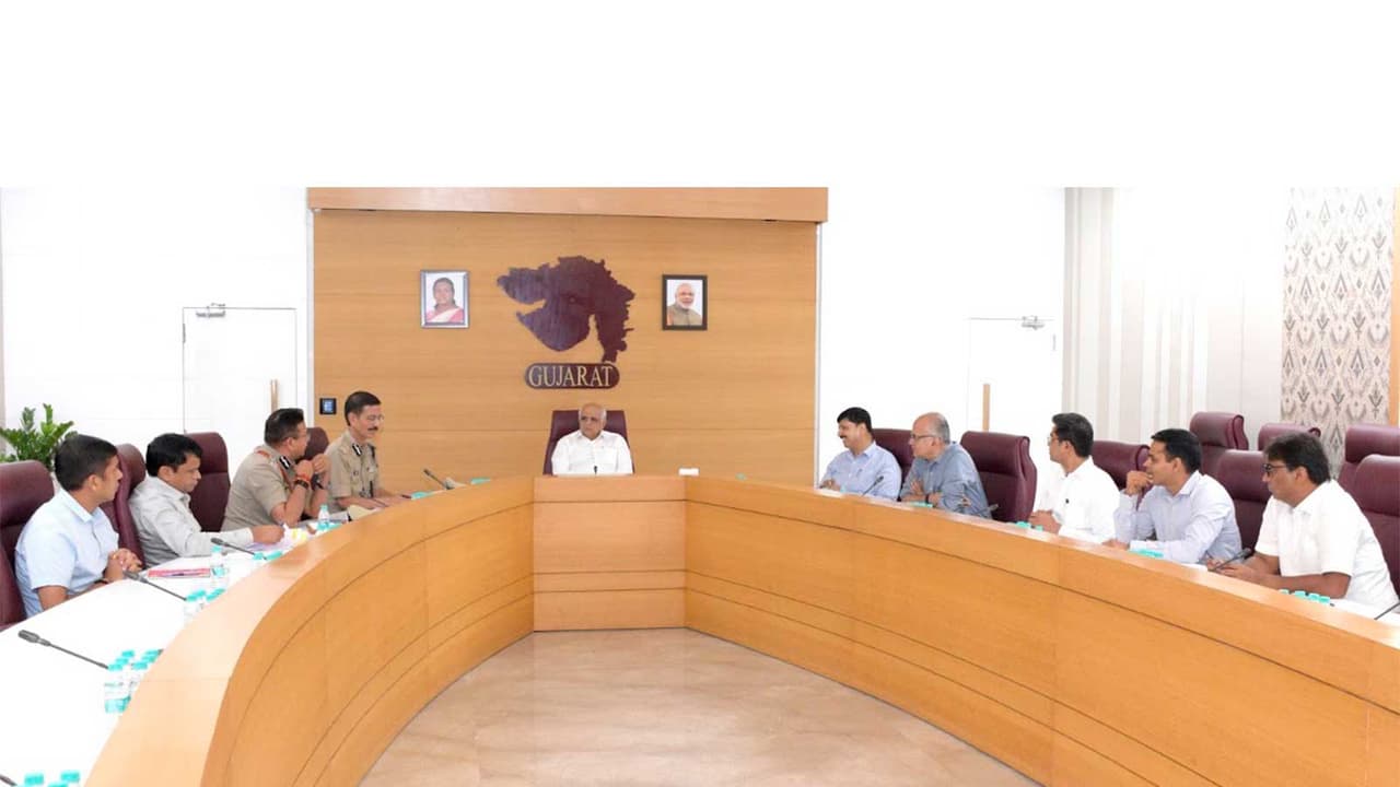 Gujarat CM Bhupendra Patel reviews preparations for 149th Lord Jagannath Rath Yatra (Photo/Gujarat CMO) Gujarat CM Bhupendra Patel reviews preparations for 149th Lord Jagannath Rath Yatra (Photo/Gujarat CMO)