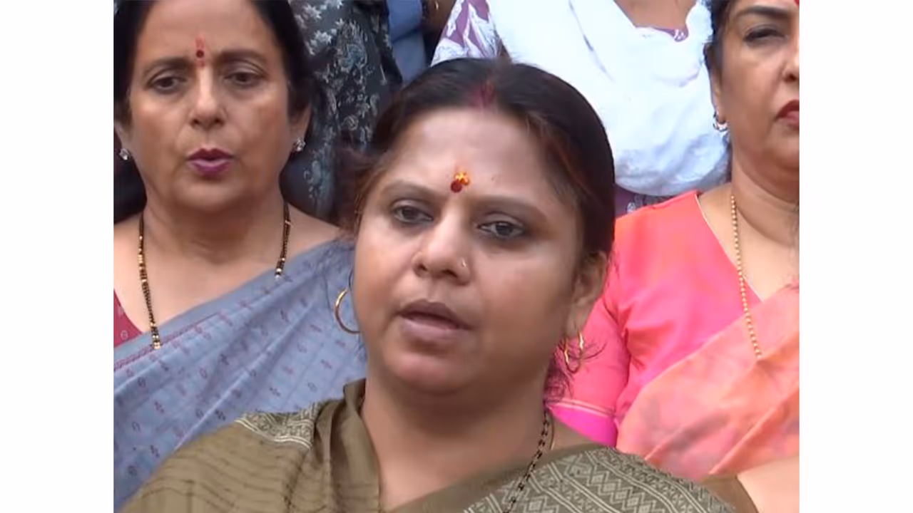 BJP Mahila Morcha National President and MP Roop Kumari Chaudhary (Photo/ANI) BJP Mahila Morcha National President and MP Roop Kumari Chaudhary (Photo/ANI)