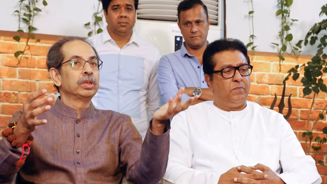 Shiv Sena (UBT) chief Uddhav Thackeray and Maharashtra Navnirman Sena (MNS) chief Raj Thackeray (Photo/ ANI) Shiv Sena (UBT) chief Uddhav Thackeray and Maharashtra Navnirman Sena (MNS) chief Raj Thackeray (Photo/ ANI)