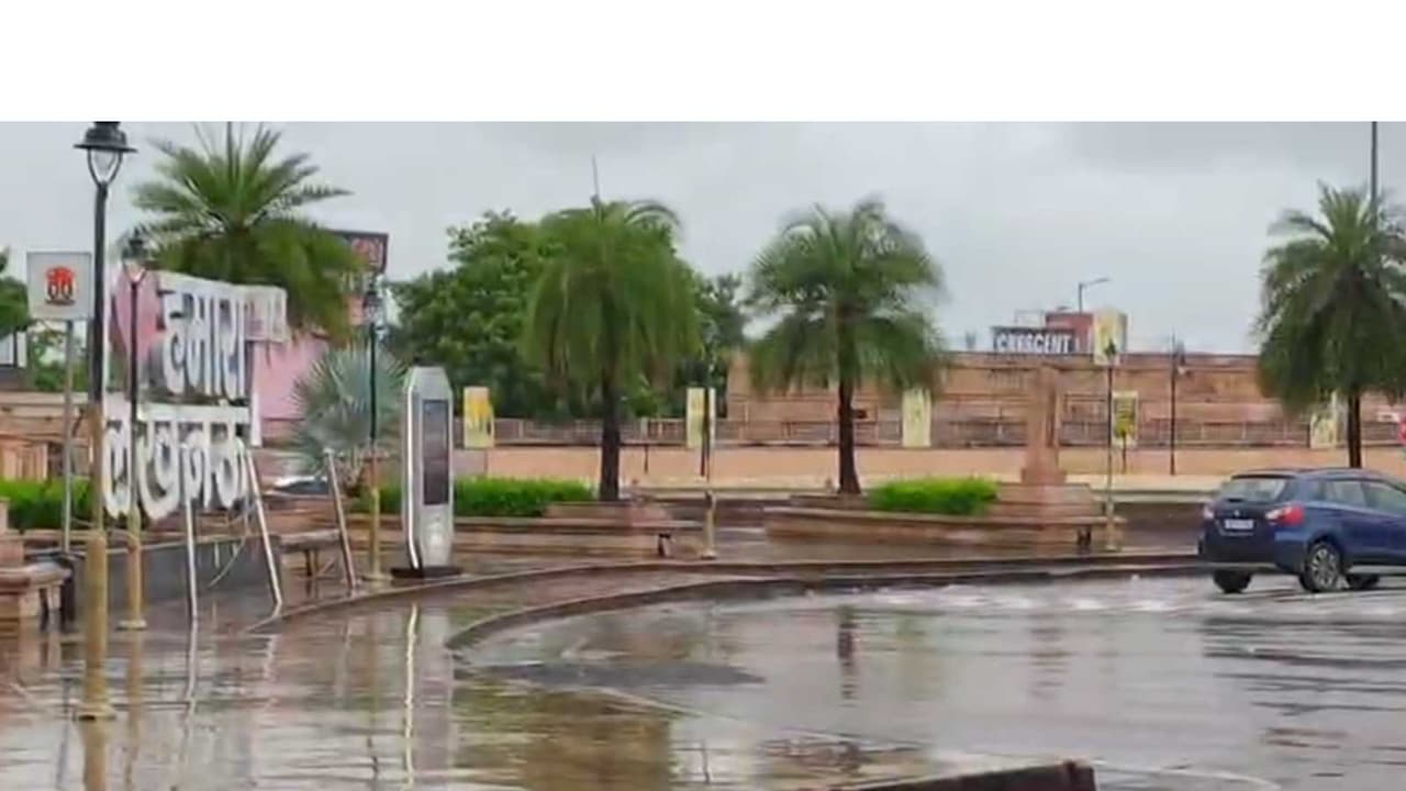 Rainfall Visual from Lucknow (Photo/ANI) Rainfall Visual from Lucknow (Photo/ANI)