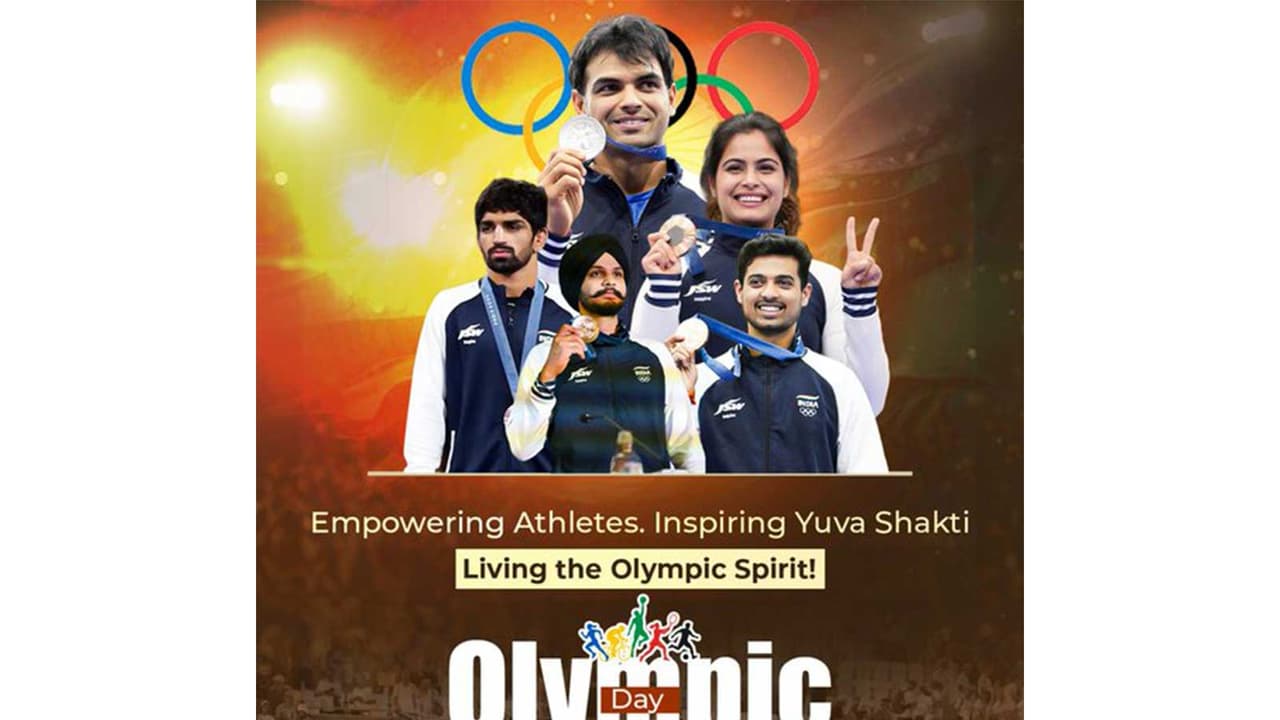 Mansukh Mandaviya extended greetings on International Olympic Day (Photo: X/@mansukhmandviya) Mansukh Mandaviya extended greetings on International Olympic Day (Photo: X/@mansukhmandviya)