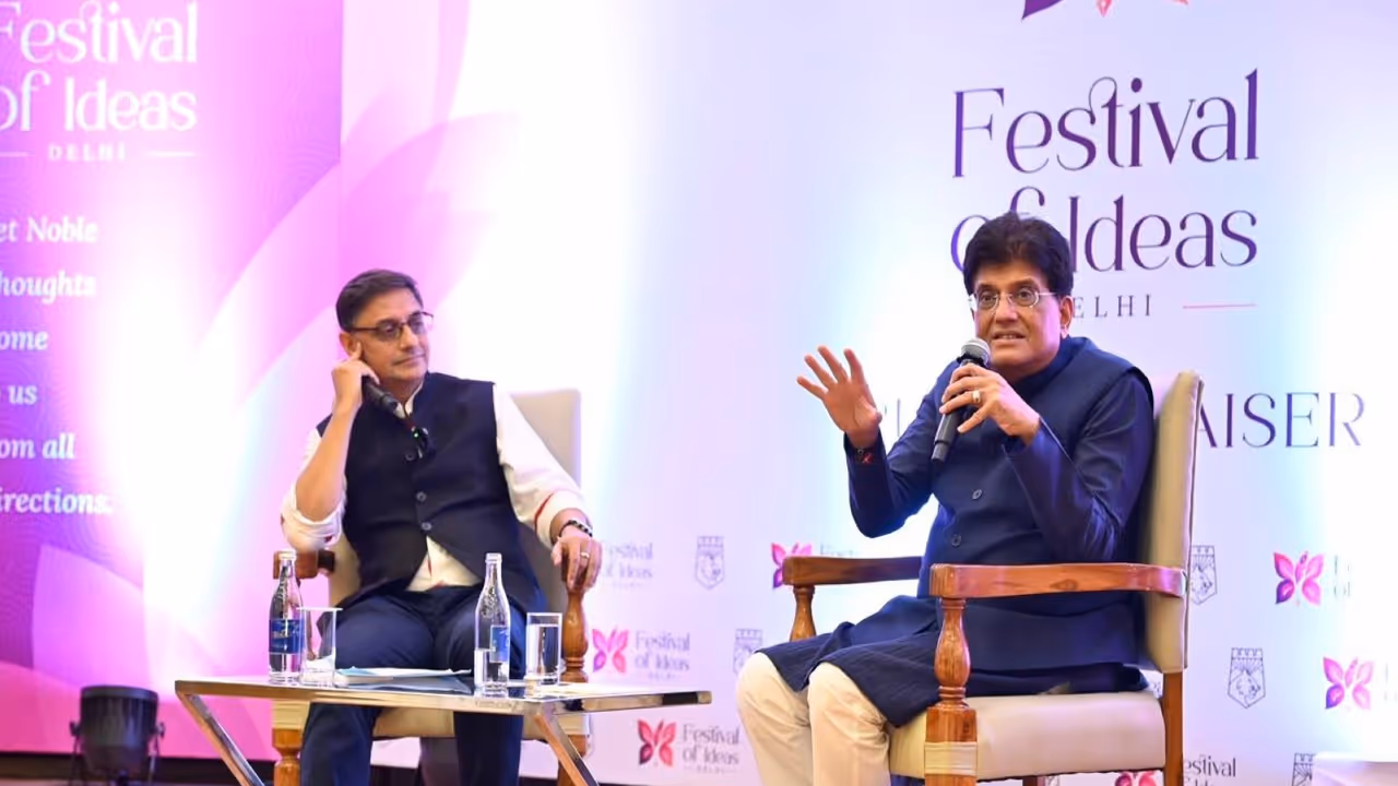 Union Minister Piyush Goyal with Sanjeev Sanyal, Member of Economic Advisory Council to the Prime Minister. (Photo X@piyushgoyal) Union Minister Piyush Goyal with Sanjeev Sanyal, Member of Economic Advisory Council to the Prime Minister. (Photo X@piyushgoyal)