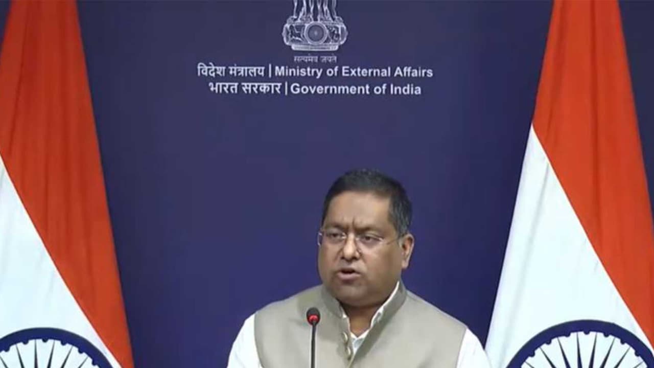 MEA offical spokesperson Randhir Jaiswal (Photo/Youtube@Ministry of External Affairs) MEA offical spokesperson Randhir Jaiswal (Photo/Youtube@Ministry of External Affairs)