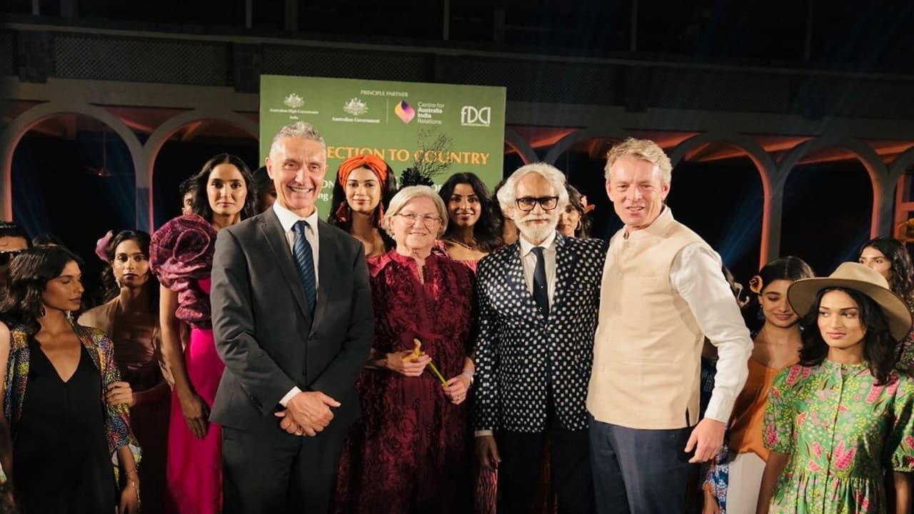 Australian First Nations fashion takes centre stage in Delhi (Photo:X/@AusDHCIndia)