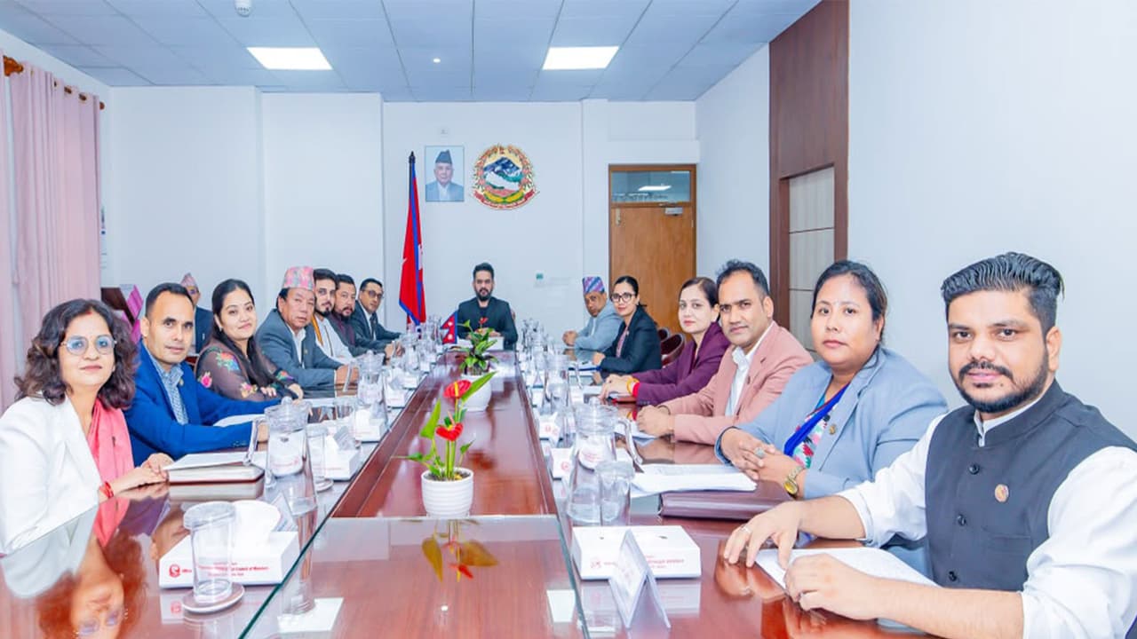 Visual from the cabinet meeting which made decision about replacing the map on coins with Lo gyaker Monastery (Photo/Nepal PMO) Visual from the cabinet meeting which made decision about replacing the map on coins with Lo gyaker Monastery (Photo/Nepal PMO)