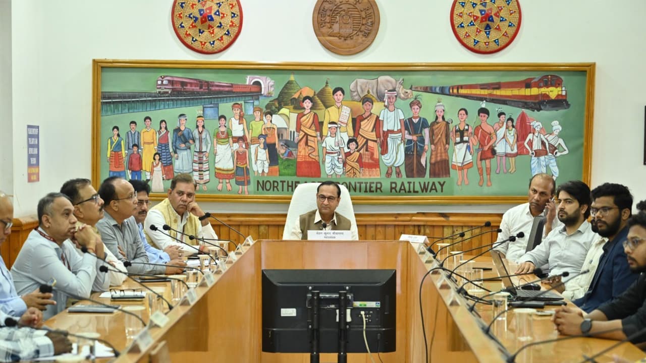 The team from IITG and NFR during the meeting. (Photo/ANI) The team from IITG and NFR during the meeting. (Photo/ANI)